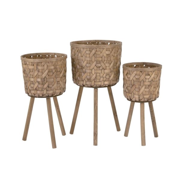 Tripar Bamboo Plant Buckets, Brown 19715